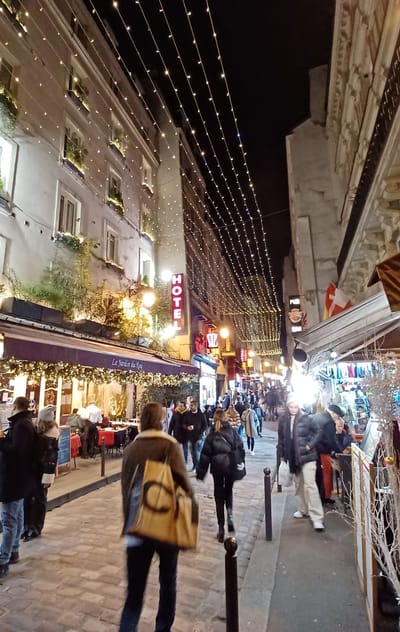 A street in the Latin Quarter of Paris.