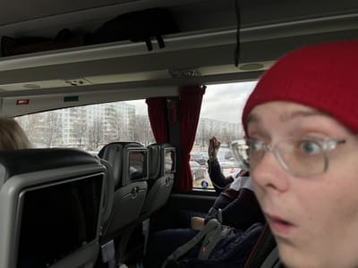 My excited face as we arrive.