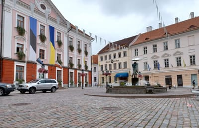 Tartu's historic town center.